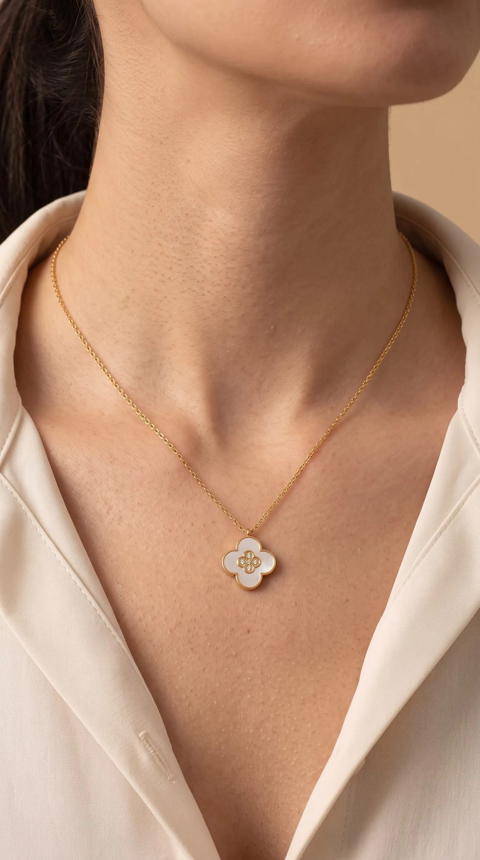 Cloversi Clover Pearl – Perlamutra āboliņa kaklarota